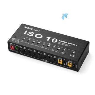 MOSKYAudio Output 9v 12v Estação De Fonte De Alimentação 10 Portátil Dc One 5v Saída Usb 9v Iso-10 Isolada 18v 10 Mis Is