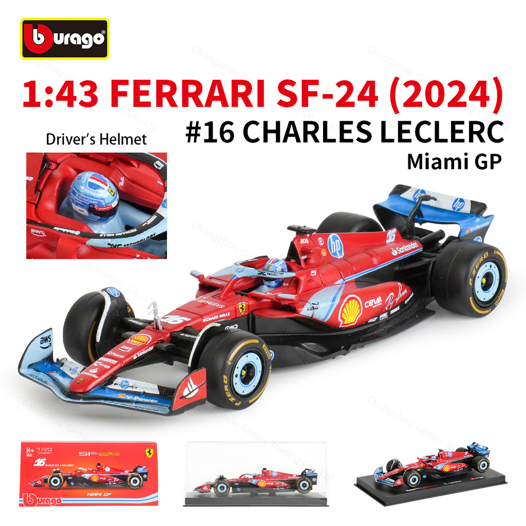 Bburago Coffret Cadeau Ferrari F1 1:43 De Luxe Avec Présentoir - Modèle Collection