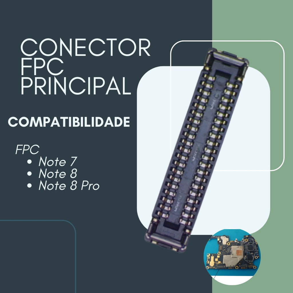 Conector Fpc Display Tela Placa Xiaomi Note 8 - Original | Shopee Brasil