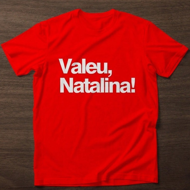 Camiseta Valeu Natalina! Natal Meme Engraçado Feliz Natal Camisa Algodão Premium