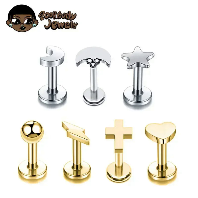 Funseedrr Palline Di Ricambio Per Piercing Labbro Labret Helix - Foto 4