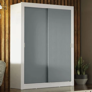 Guarda-Roupa Solteiro Madesa Denver 2 Portas de Correr B em Oferta na Shopee