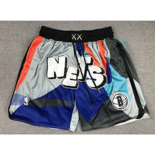 Calções de basquete bordado 2024 Black Edition Pocket Graffiti Calças