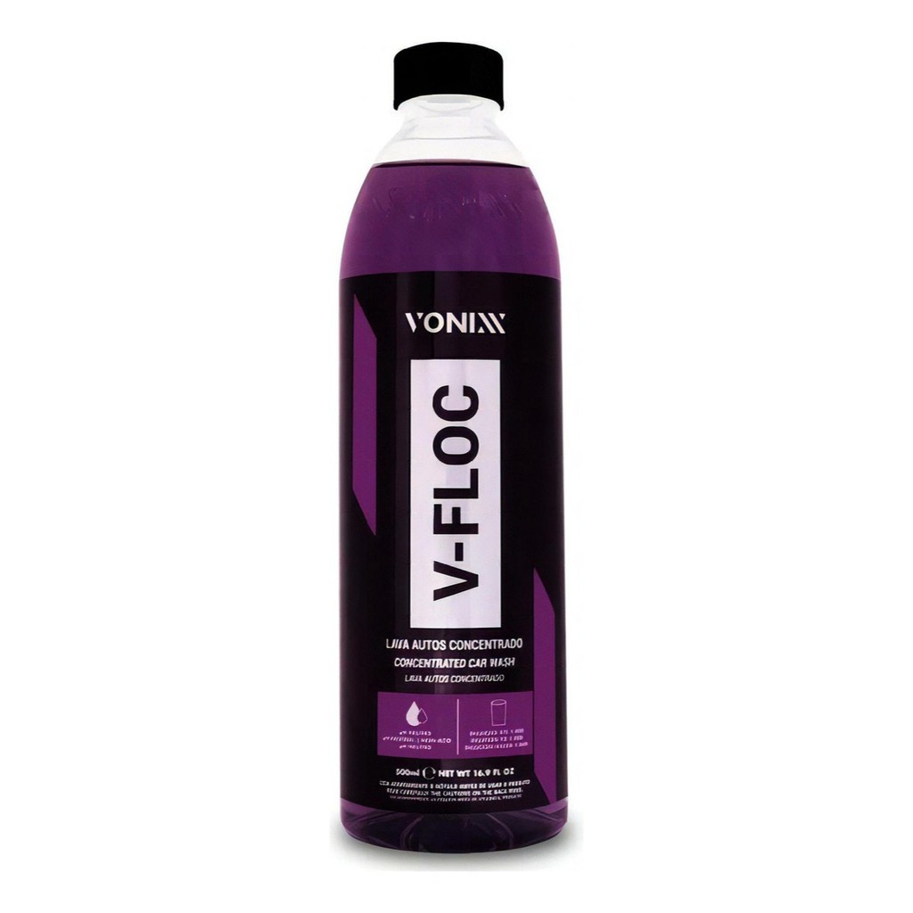 Shampoo Concentrado Automotivo Neutro V-floc 500ml Vonixx