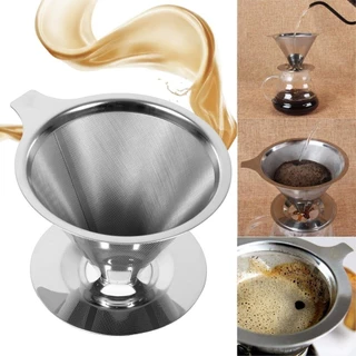 Filtro De Café Inox - Coador de Café Grande Sem Uso De Papel