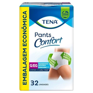 Fraldas Tena Pants Confort G/EG - 3 Pacotes c/ 32 Fraldas em Oferta na Shopee