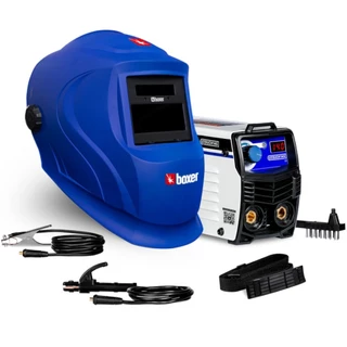 Inversora de solda 140A TOUCH145 + Máscara de solda automática OPTIARC70 - Boxer