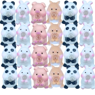 Kit 24 Brinquedos Aperta Bolinha Animais Sortido - Castela