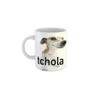 Caneca Meme Doguinho te zuando "Tchola"