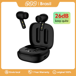 QCY T13 ANC Fones De Ouvido Sem Fio ANC Bluetooth 5.3 Cancelamento De Ruído 4 Microfones ENC