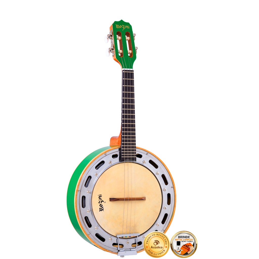Banjo Rozini Elétrico Profissional RJ11 Caixa Larga Verde | Shopee