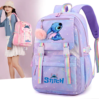 mochila do stitch material escolar infantil menino menina mascolina reforçada impermeável feminina