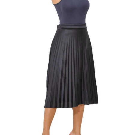Saia Plissada Midi Feminina Com Forro Lisa Moda Evangelica
