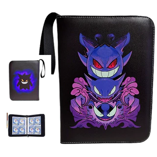Álbum de Cartas Pokémon 52 Estilos 400 Folhas 2x2 Pasta de Grande Capacidade Coleção de Cartas de Couro com Zíper Álbum