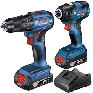 Furadeira e Parafusadeira de Impacto GSB 185-LI + Chave de Impacto GDR 18V-200 Bosch Profissional em Oferta na Shopee