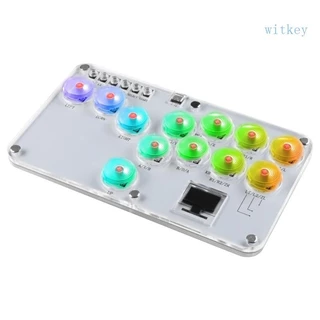 Plataforma Múltipla Arcade Vara 12 Chave Controlador Luta Luz