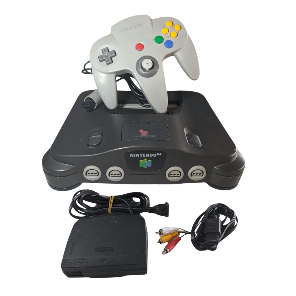 KIt Console Nintendo 64 NUSM-001(BRA) funcionando Ler Desc! | Shopee Brasil