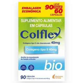 Colágeno Colflex Bio Tipo II Não Hidrolisado 90cap em Oferta na Shopee