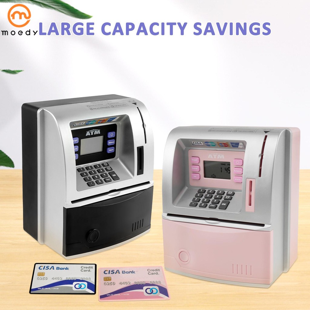ATM Machine Safe Talking Piggy Bank Atualizado Para Crianças ...