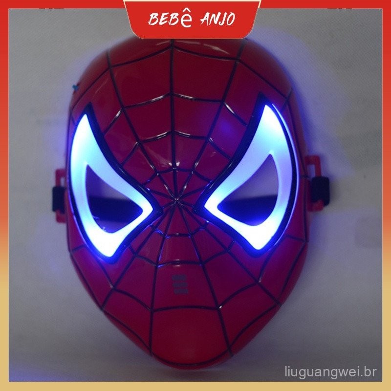 Máscara Brilhante Máscara do Homem-Aranha Máscara de Brinquedo Infantil ...