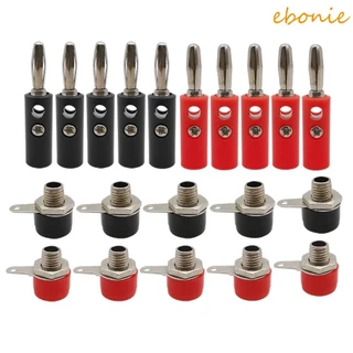 Plugue Banana EBONIE 4 Mm , Conector Terminal Macho E Fêmea De Montagem Em Painel