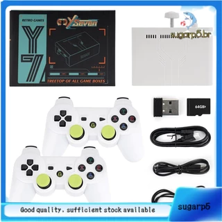 [Pronto] Console De Videogame Y7 64G + 256G 12000 Jogos Retro Portátil Leitor De TV Sem Fio Para Emulador PSP 36