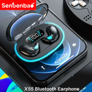 Senbenbao x55 Dormir Fones De Ouvido Sem Fio Para Trabalho TWS Bluetooth Estéreo Escondido Fone HD Chamada À Prova Dwate em Oferta na Shopee