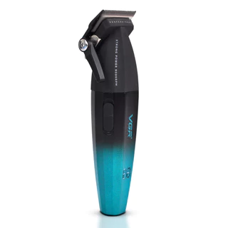Cortador De Cabelo Profissional Vgr Oiv-003 Kit 6 Pentes Barba Cabelo Babeiro Sem Fio Degrade Azul