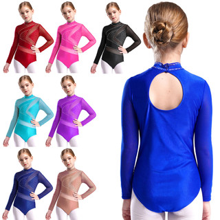 Collant Ginástica BAOHULU Meninas - Cor Gradiente Brilhante - Preto - 11-12 Anos - Dança E Ballet