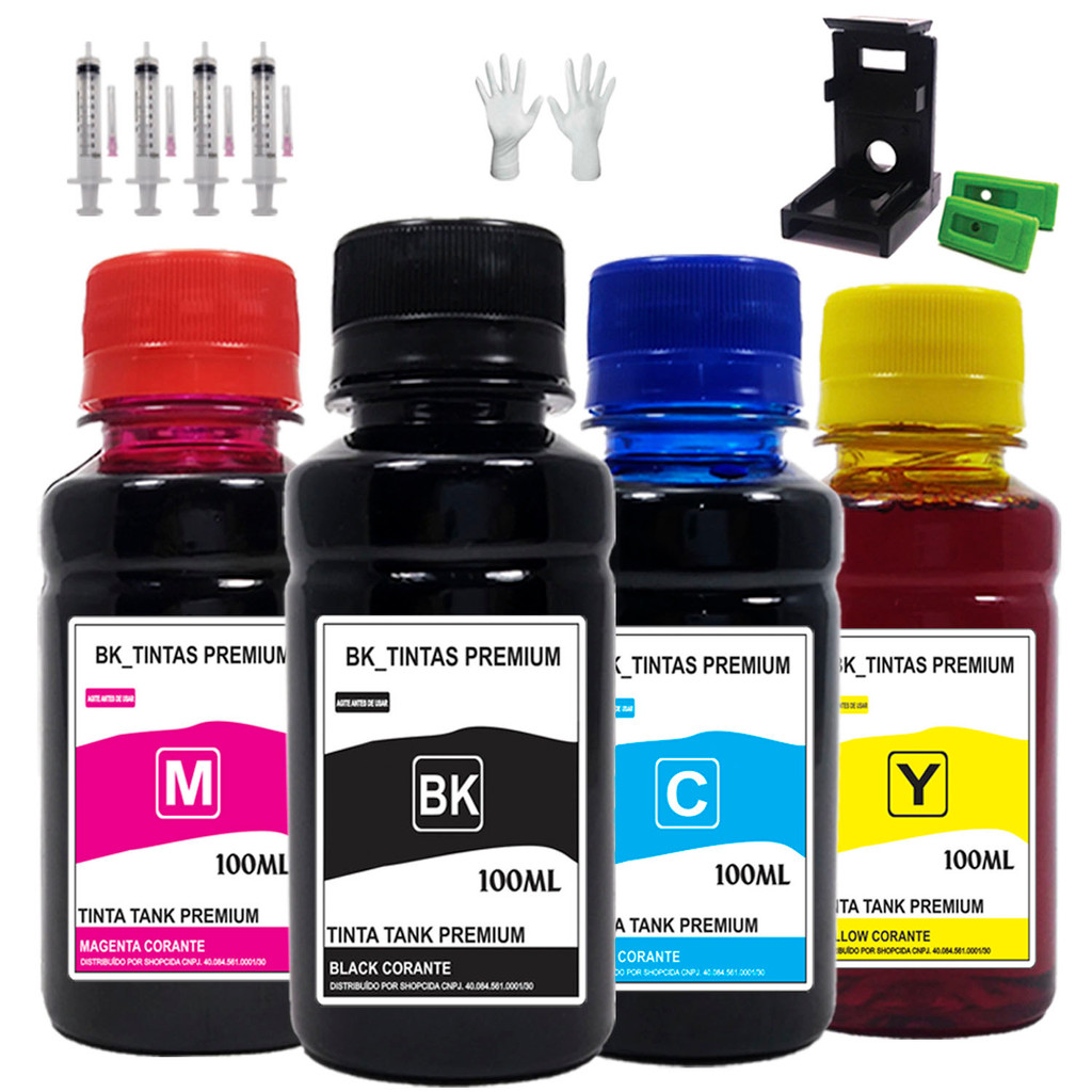 Kit Tinta Recarga Compatível Com Hp Impressora 2874 2774 667 667xl ...