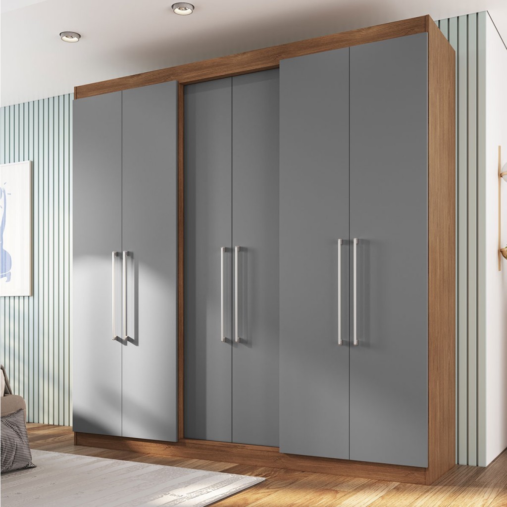 Guarda-Roupa Casal Oxford 6 Portas 2 Gavetas - Irm Móveis