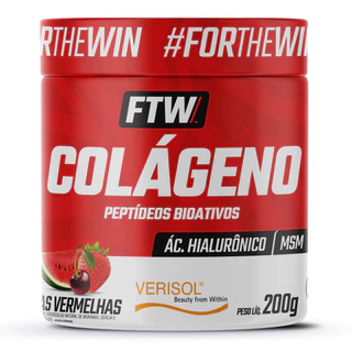 Colágeno Pote 200gr Sabor Frutas Vermelhas FTW