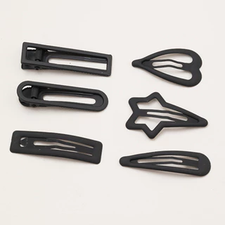 Kit 12 Peças Presilhas de Cabelo Pretas BB - Clipes Tic Tac Sem Costura/ Acessórios de Moda Para Mulheres e Meninas em Oferta na Shopee