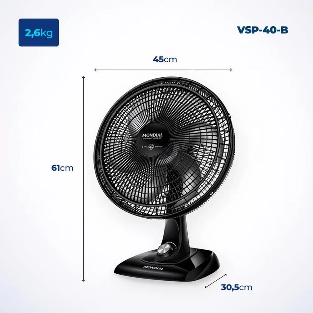Foto 2 do Ventilador Mondial