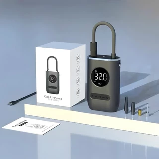 Mini Compressor de Ar Portatil Recarregavél Digital USB Calibrador Pneu Envio Imediato