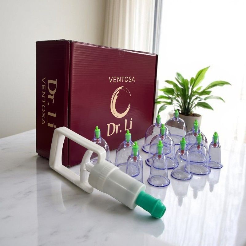 Dr Li - Kit com 12 Ventosas Terapêuticas Ventosaterapia Massagem ...