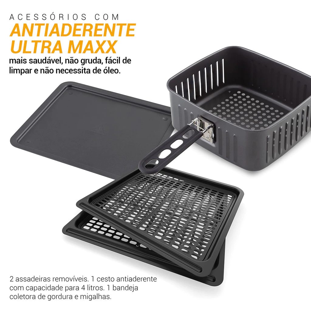 Air Fryer Oven com acessórios