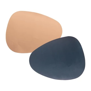 Lugar Americano Wolff de PVC Bege e Azul Escuro 43cm x 32cm