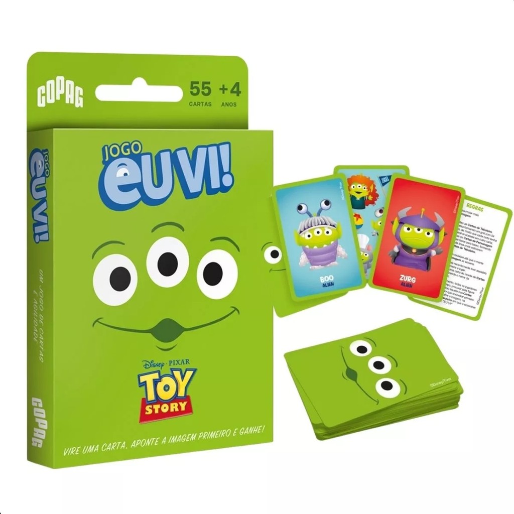 Jogo De Cartas Eu Vi! Toy Story Aliens Disney 34066 - Copag