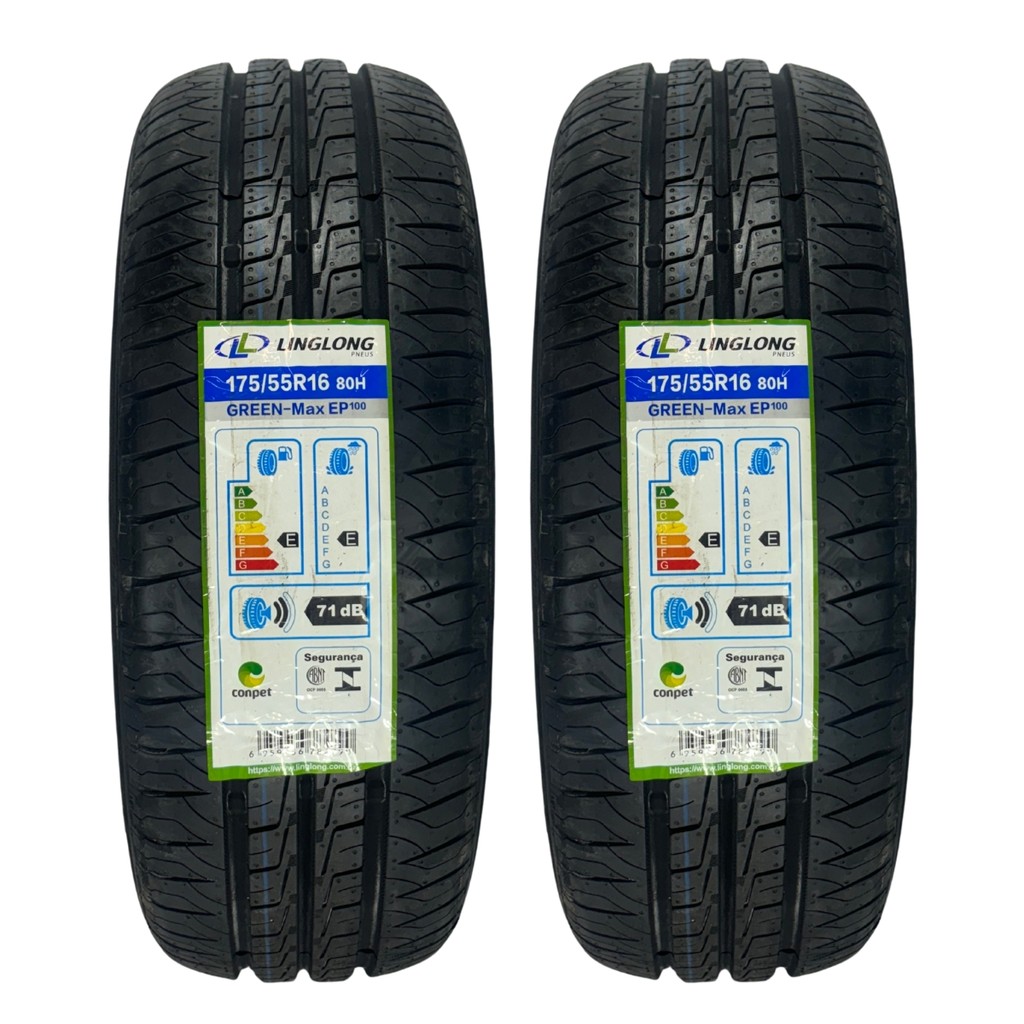 KIT 02 PNEUS 175/55R16 EV LINGLONG E80H GREENMAX EP 100 BYD DOLPHIN ...
