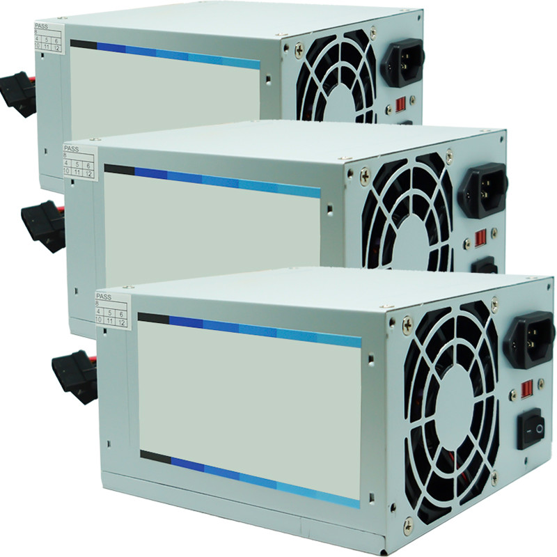 Kit 3 Fontes Pc Atx 200W Reais Real Silenciosa com Cabo de Força Nova Knup KP-517 Cinza Bivolt