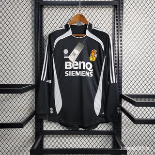 06-07 Real Madrid III Preto Camisa Retro de Futebol 2006 2007