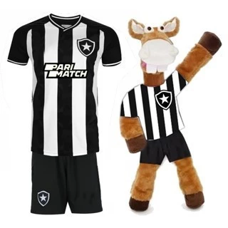 Kit Conjunto infantil juvenil futebol Botafogo Tamanho do 02 ao 14 Envio Imediato !!!