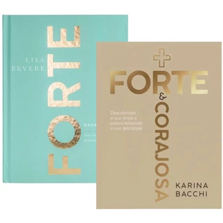 Kit 2 Livros | Devocional Forte Capa Dura + Mais Forte e Corajosa Karina Bacchi em Oferta na Shopee