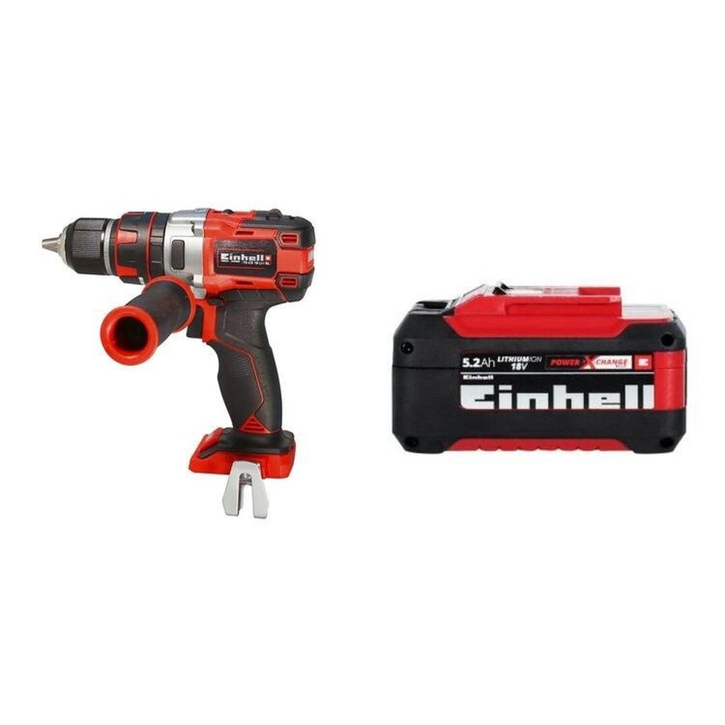 Einhell Set van TE-CI 18 Li slagschroevendraaier en TE-CD 18-2 Li draadloze klopboormachine, Power-X-Change (bevat lader, 2 batterijen van 2,0 Ah en een opbergtas