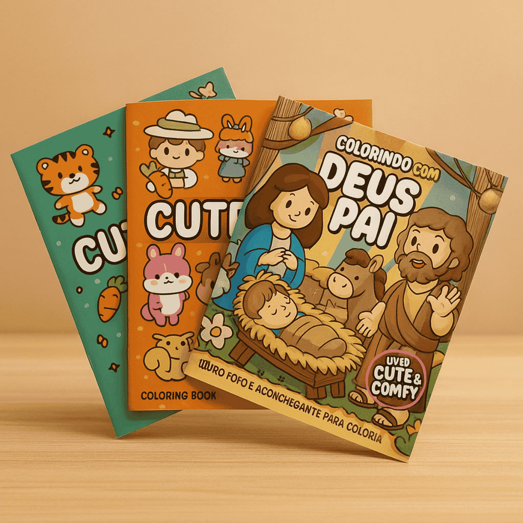 Colorindo Com Deus Pai - Folhas grossas - Livro de Colorir Caderno ...