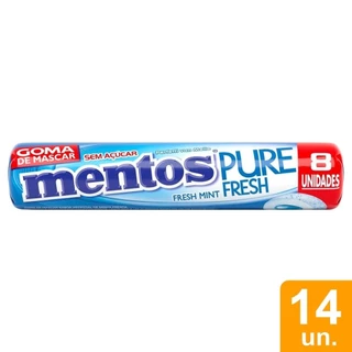 Chiclete Mentos Pure Fresh Mint Stick - Caixa com 14 Unidades em Oferta na Shopee