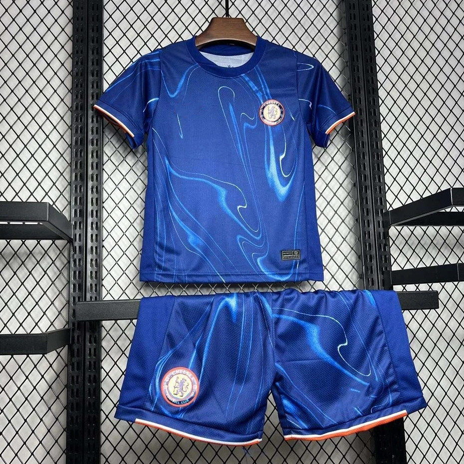 Chelsea Kids Kit 2024-25 Home 24/25 Camisa de Futebol DAKD | Shopee Brasil