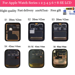 Tela LCD para Apple Watch Series 5 6 7 8 9 SE SE2 Substituição de Tela de Toque Conjunto de Digitalizador iWatch 40mm 44