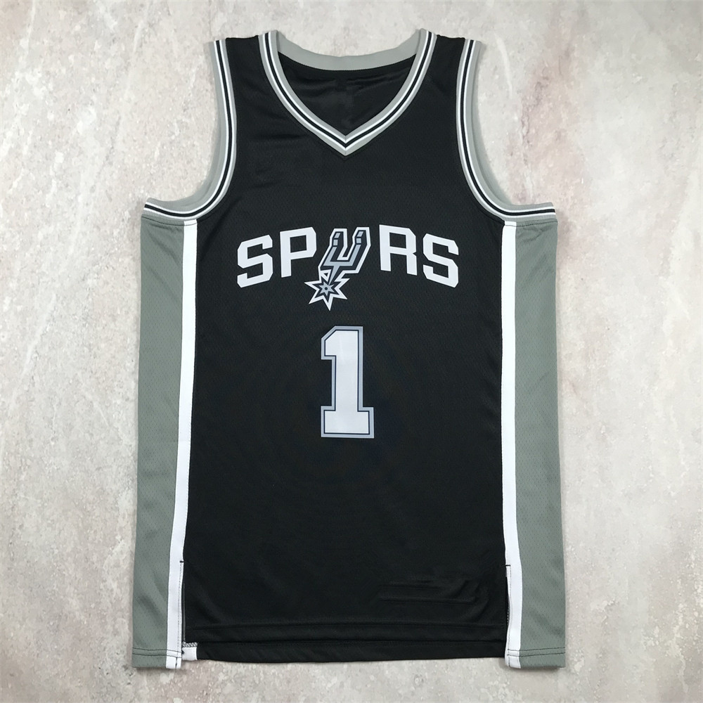 Hot Press Basquete Uniforme Spurs # 1 BEMBANYAMA nba